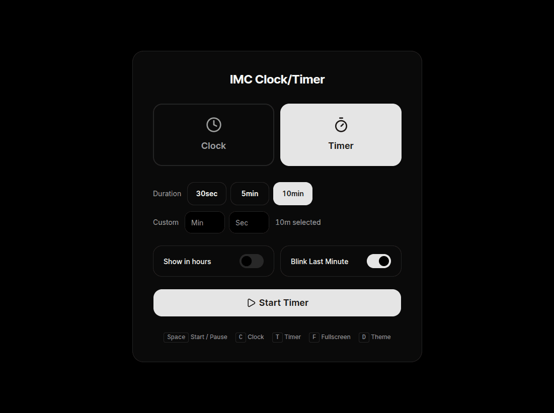 IMC Timer